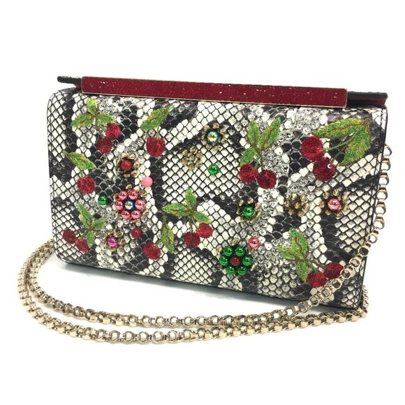 CHRISTIAN LOUBOUTIN Red Leather Shoulder Bag - Picture 1 of 7